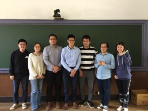 112年於本系分享地質建模與斷層封阻技術並與系上師生合影